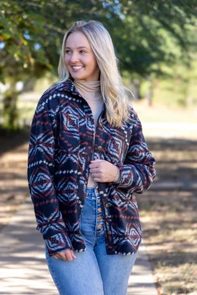 Chayton Jacket - Navy Rust Aztec