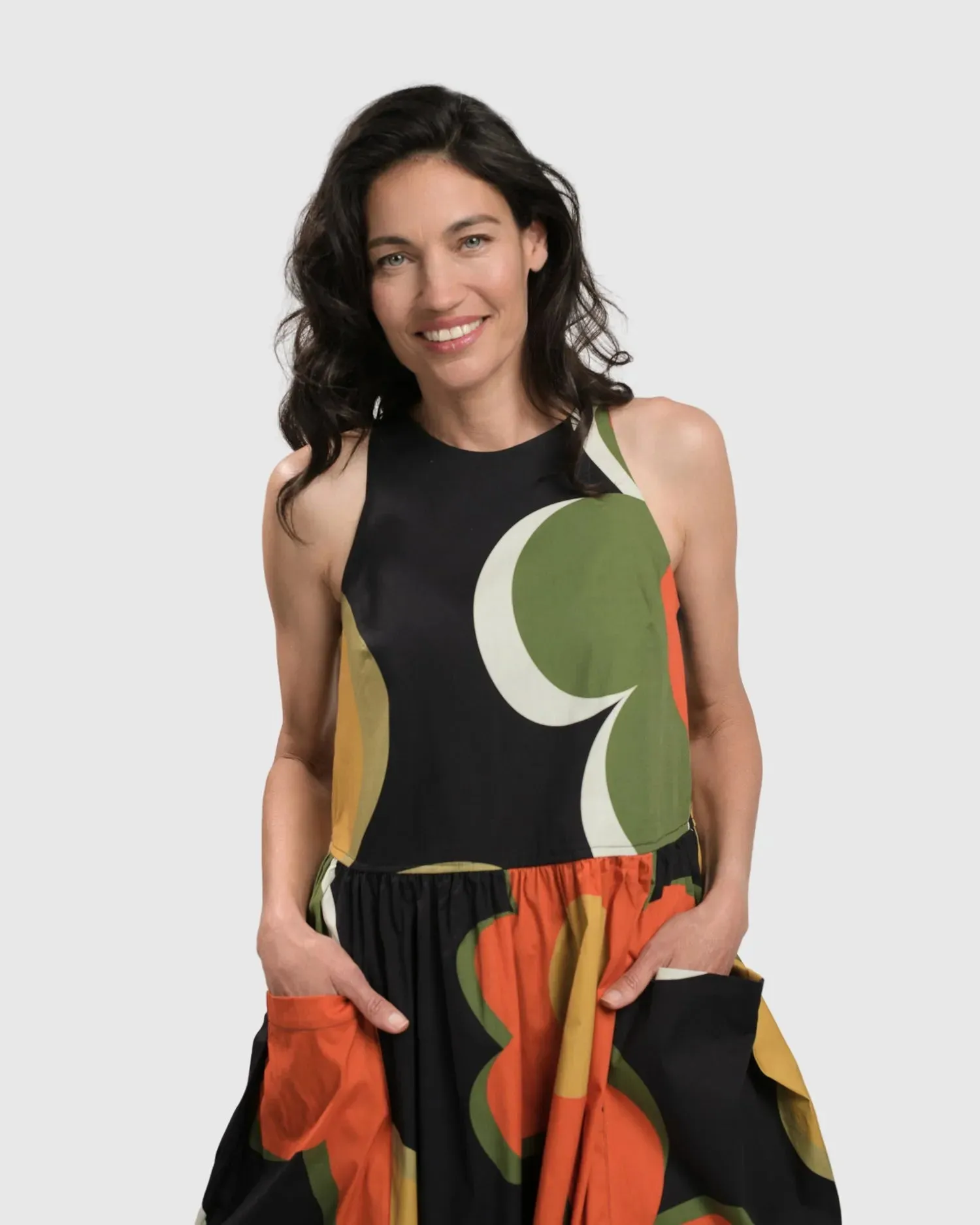 DINA SLEEVELESS MAXI DRESS, FLORAL