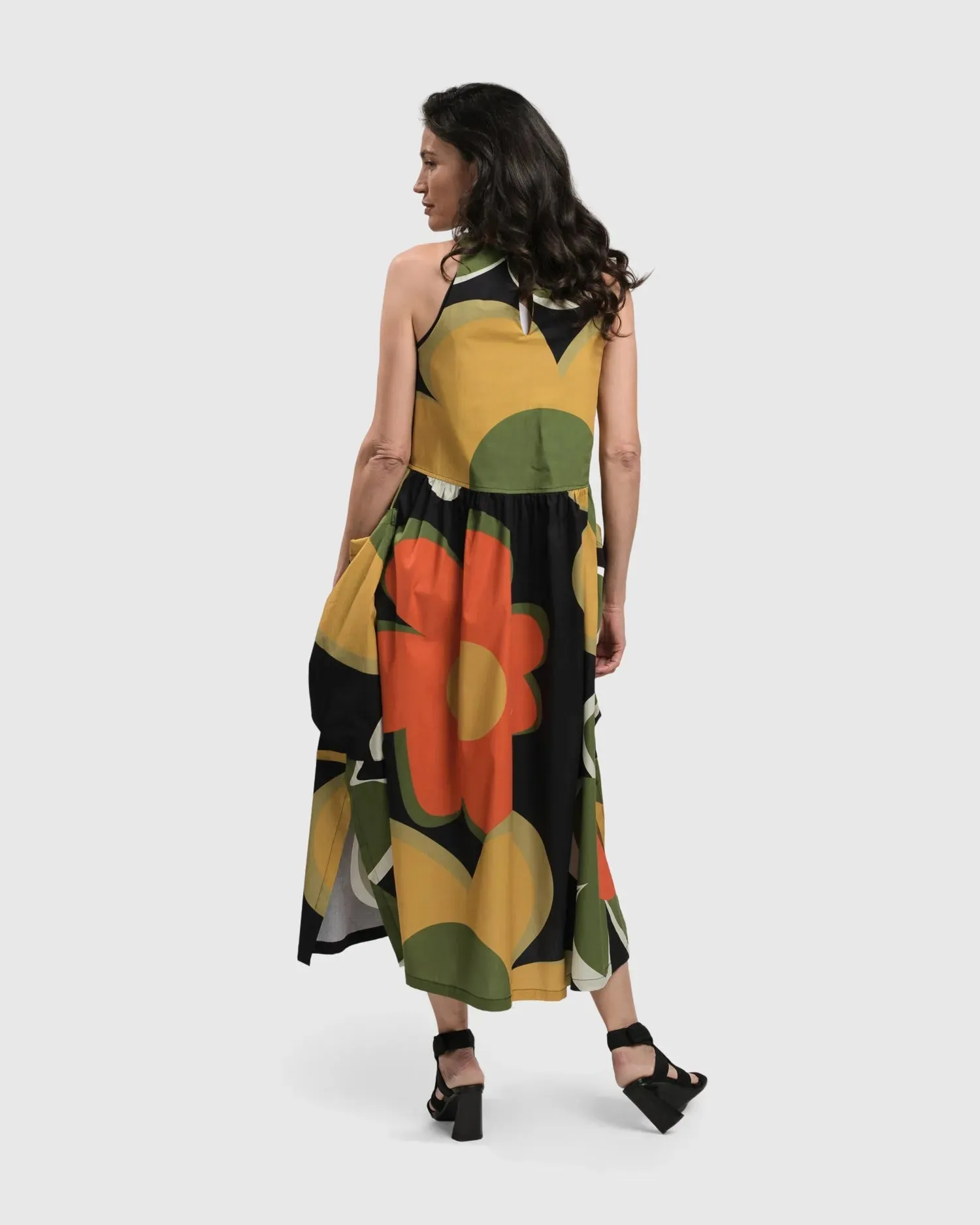 DINA SLEEVELESS MAXI DRESS, FLORAL