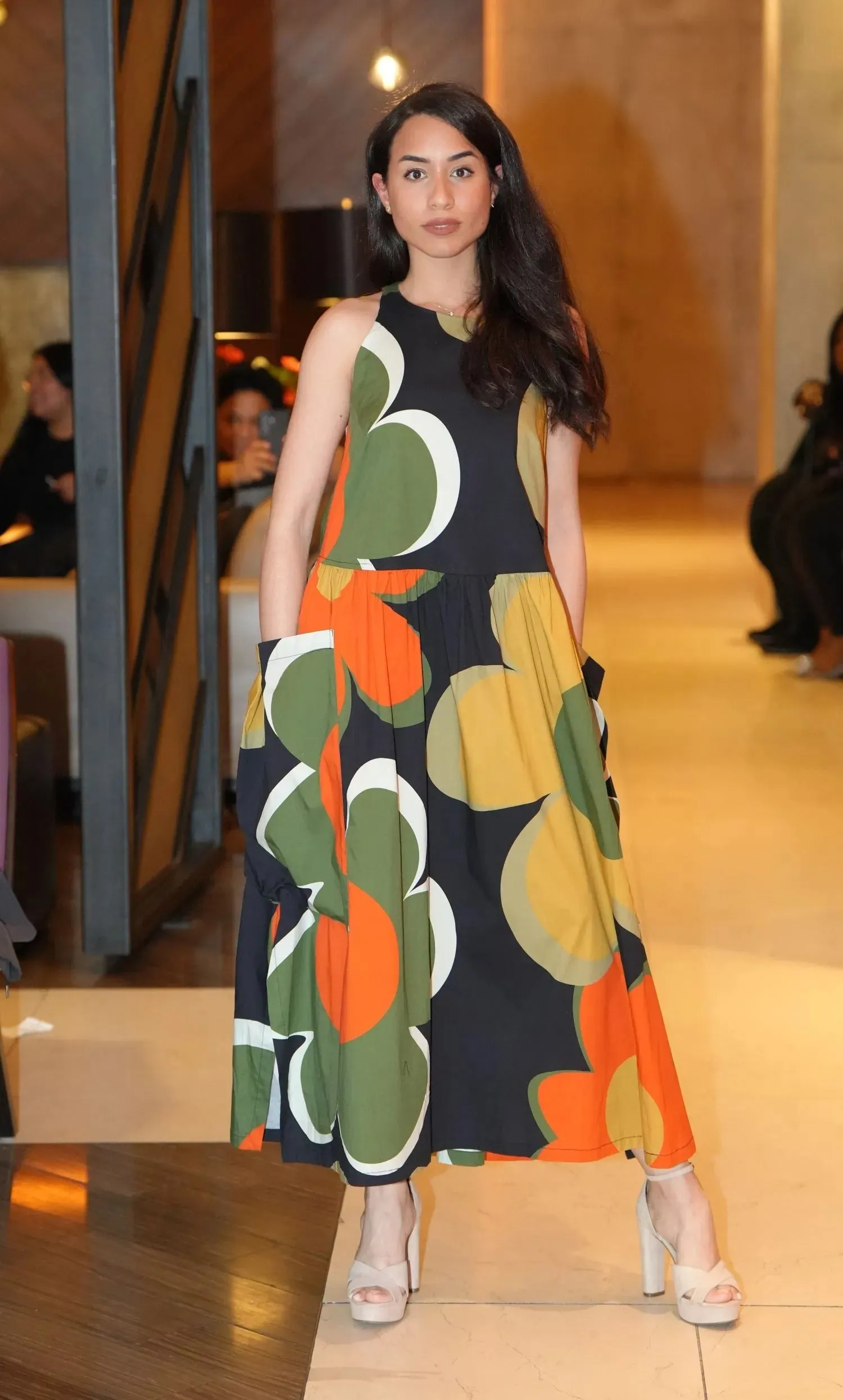 DINA SLEEVELESS MAXI DRESS, FLORAL