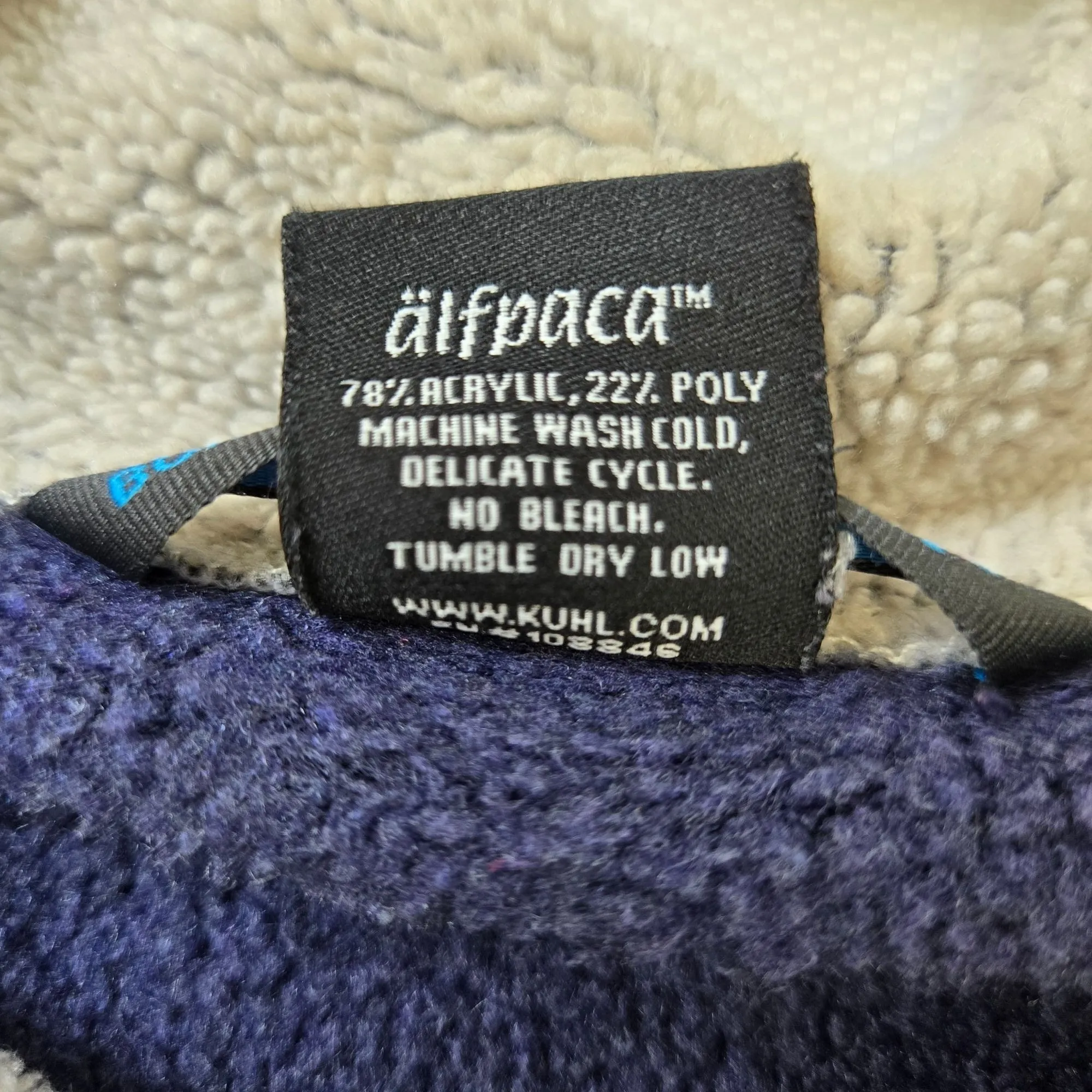 Kuhl Alfpaca Fleece Quarter Zip Fitted Jacket Size XL
