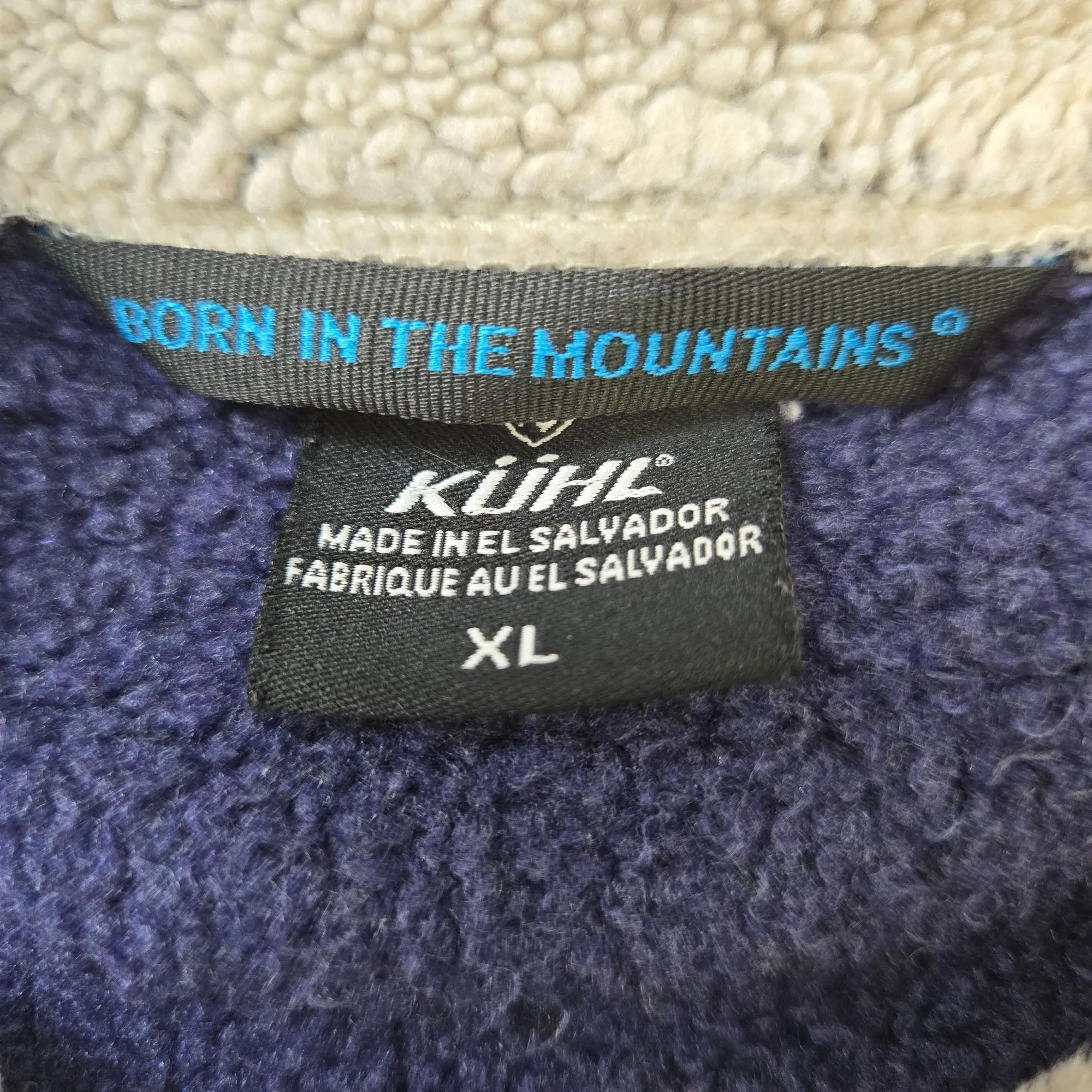 Kuhl Alfpaca Fleece Quarter Zip Fitted Jacket Size XL