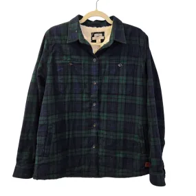 L.L. Bean Scotch Plaid Sherpa Lined Jacket Size Medium