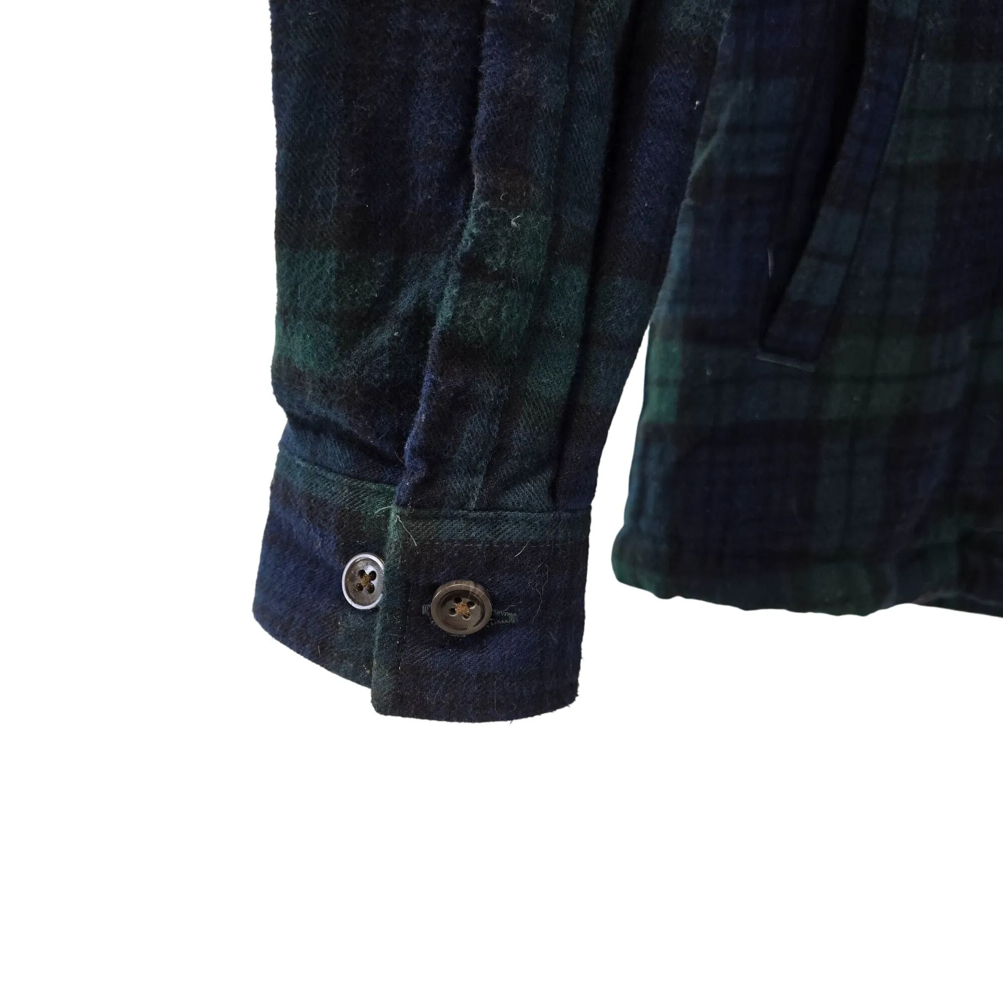 L.L. Bean Scotch Plaid Sherpa Lined Jacket Size Medium