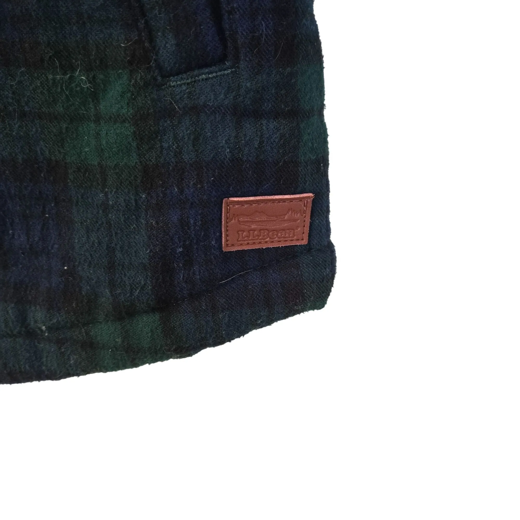 L.L. Bean Scotch Plaid Sherpa Lined Jacket Size Medium