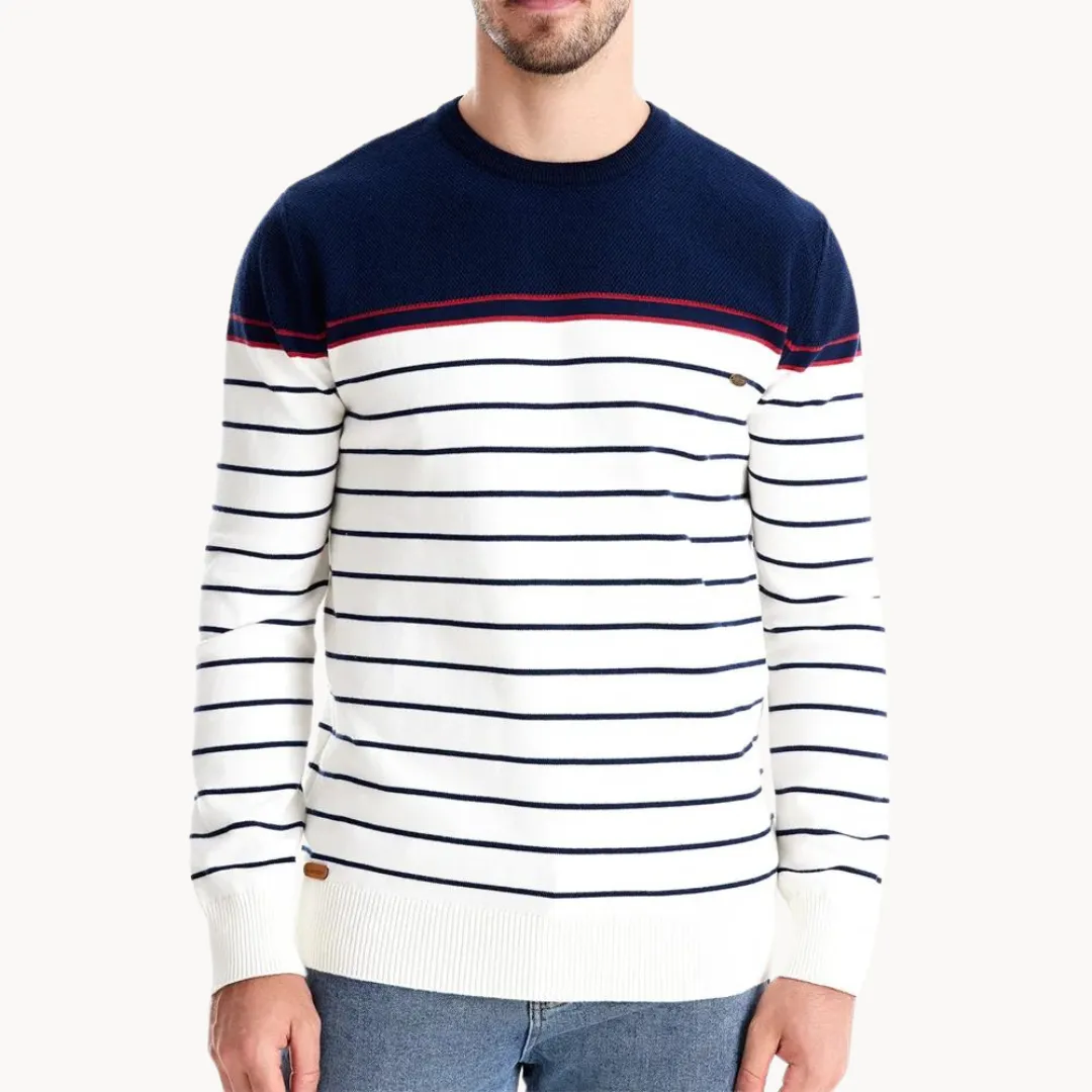 Mariner - Striped Cotton Sweater