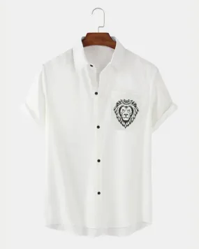 Regal Roar Pocket Shirt-Cotton Folk