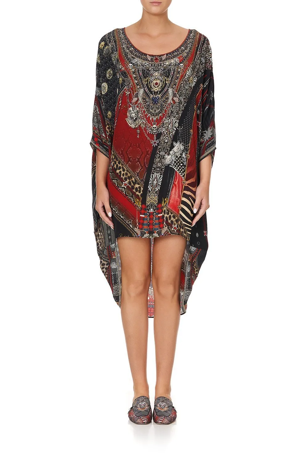 SCOOP BACK HEM DRESS LONDON CALLING