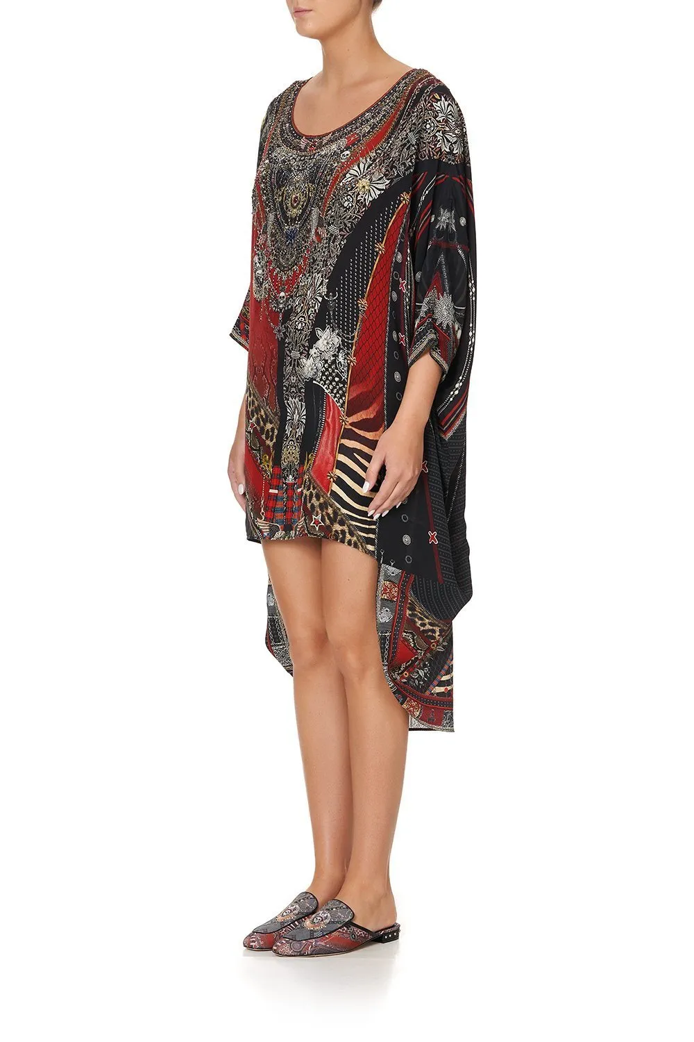 SCOOP BACK HEM DRESS LONDON CALLING