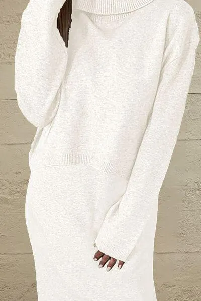 Slay The Day Sleeveless Dress And Sweater Set