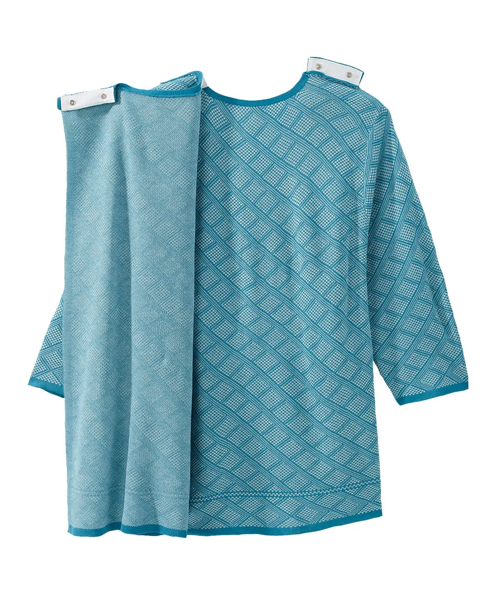 Women's Open Back Collared Knit Sweater